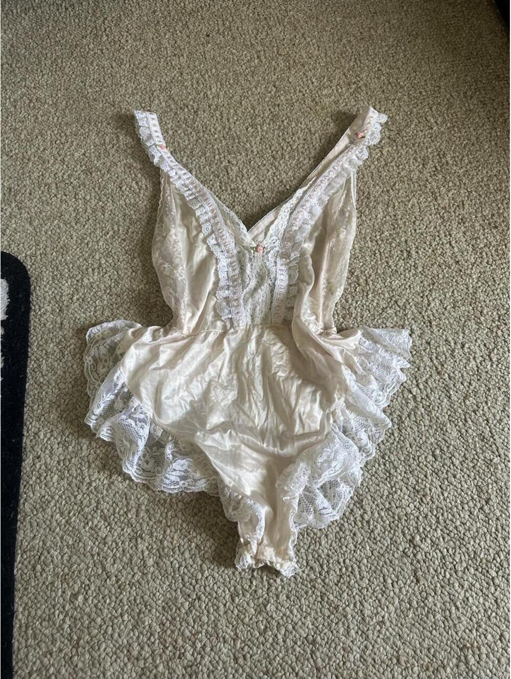 vintage 1980s Tosca Lingerie of California teddy bodysuit